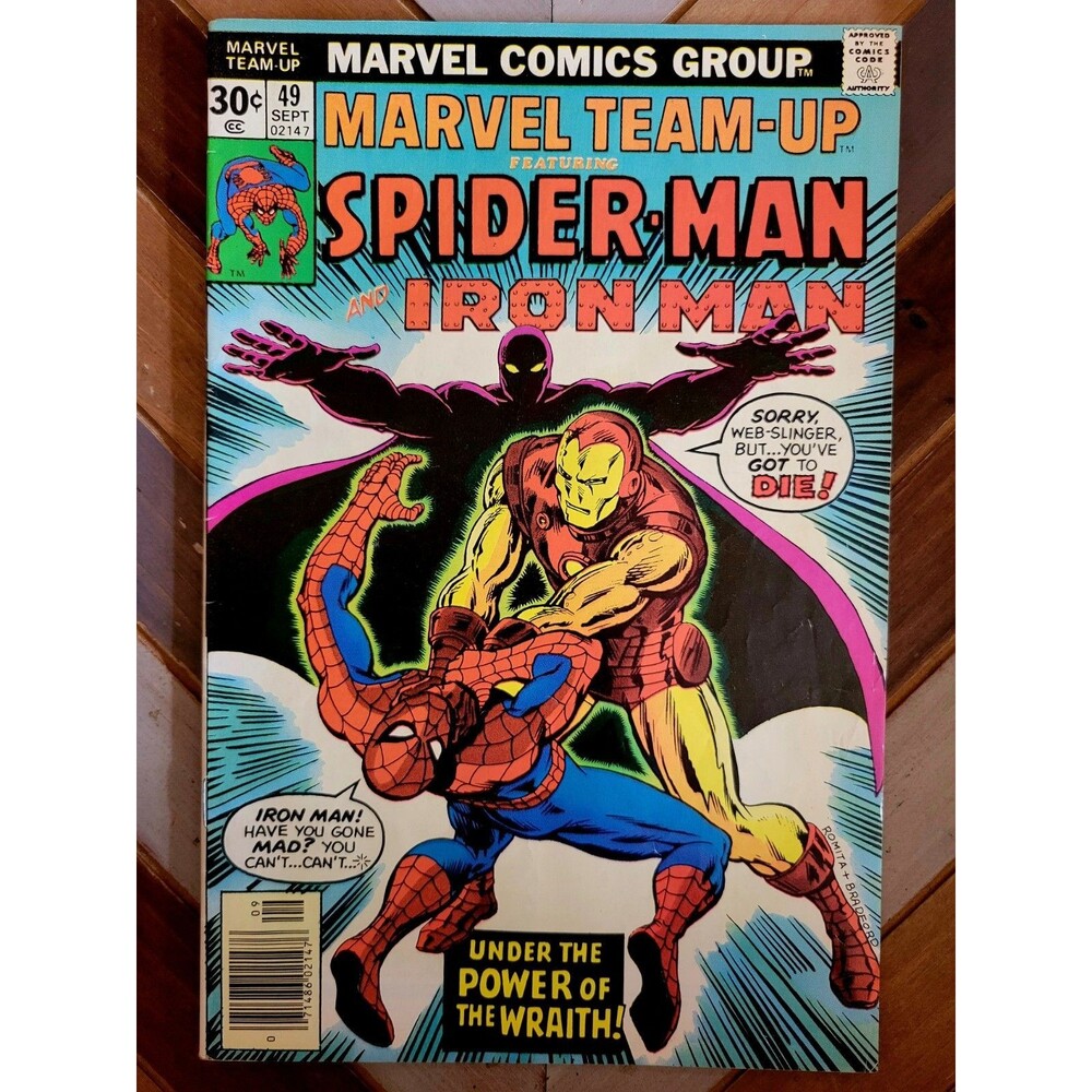 Marvel Team-Up #49 2nd App Wraith, Jean DeWolff! Spider-Man, Iron Man (5.0) 1976